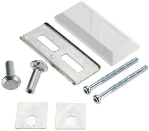 ABUS Staple Connecting Plate PV1820 for Reinforced Bolt Locks, white (10664)