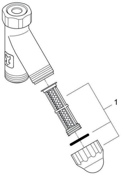 GROHE WAS-Schrägfilter DN20 3/4" Chrom (41275000), Bild 3