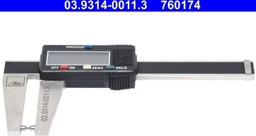ATE Vernier Calliper, brake disc thickness (03.9314-0011.3)