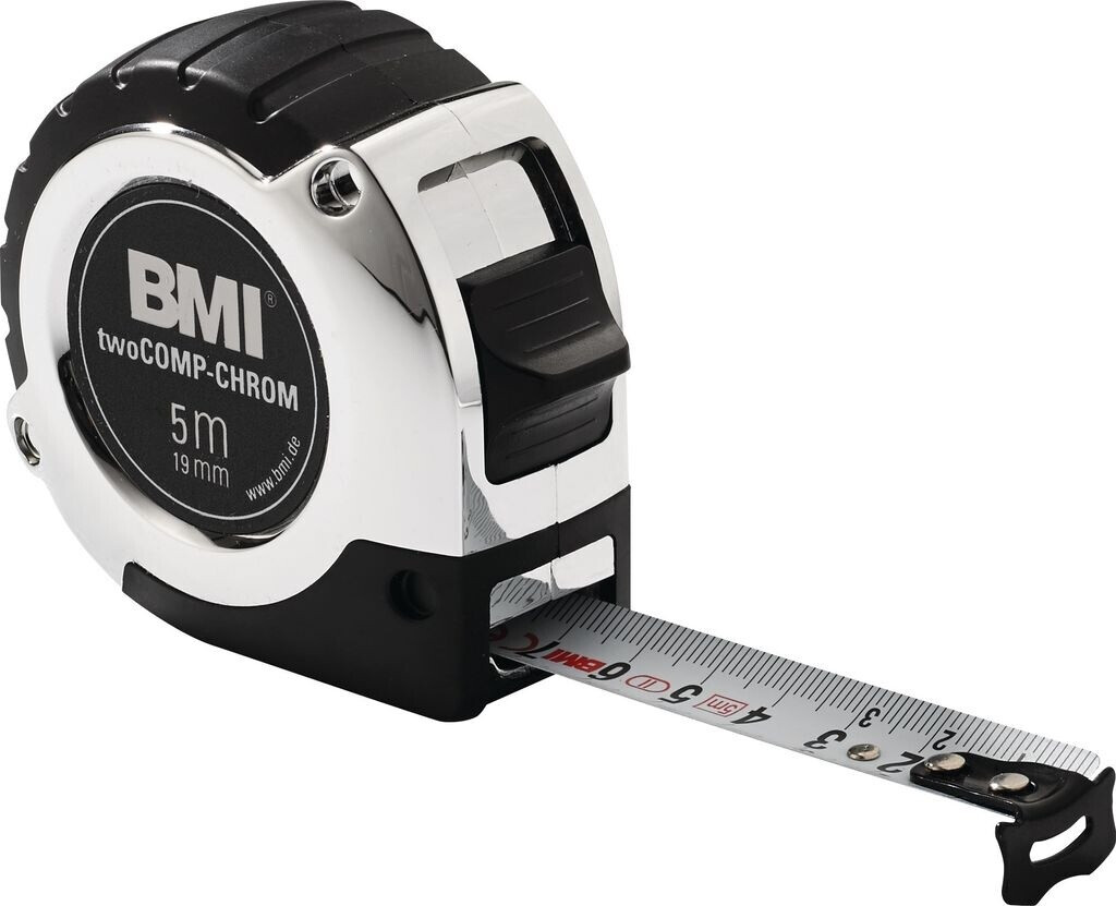 BMI Pocket tape measure chrome 8 m 25 mm Automatic (475841221)