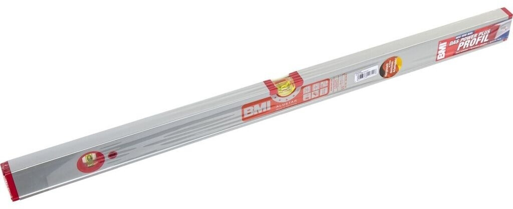 BMI Livella a bolla ALUSTAR 80 cm Alluminio argento anodizzato ± 0,5 mm/m (694080E)