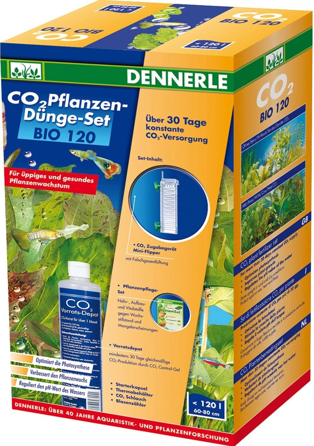 Dennerle Set CO2 de fertilisation des plantes BIO 120