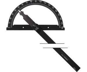 Promat Protractor with arc diameter 150 mm, arm length 200 mm with matt chrome scale (4000858562)
