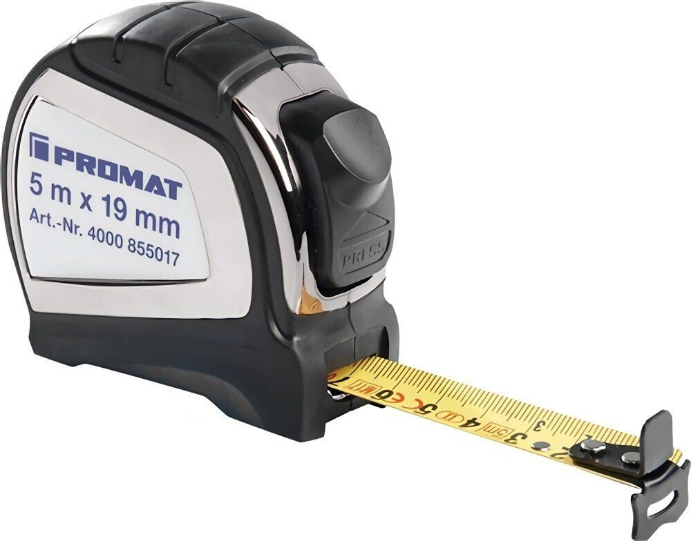Promat Pocket Tape Measure Automatic 5m (4000855017)