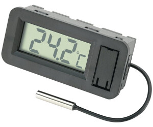 BASEtech Digital Built-in Thermometer LCD Temperature Display Module Black (BT-80)