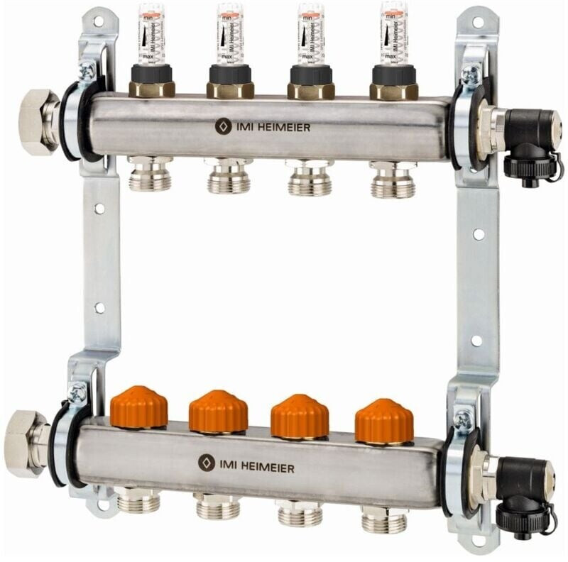 Heimeier Dynacon Eclipse Heizkreisverteiler mit 7 Heizkreisen (934007800)