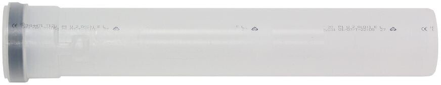 Vaillant Verlängerung Brennwert 1,0 m für starre Abgasleitung DN 60, PP (8000010667)