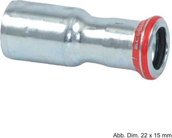 Geberit Mapress C-Stahl Reduktion mit Einschubende 28 mm x 22 mm (22309), Bild 5