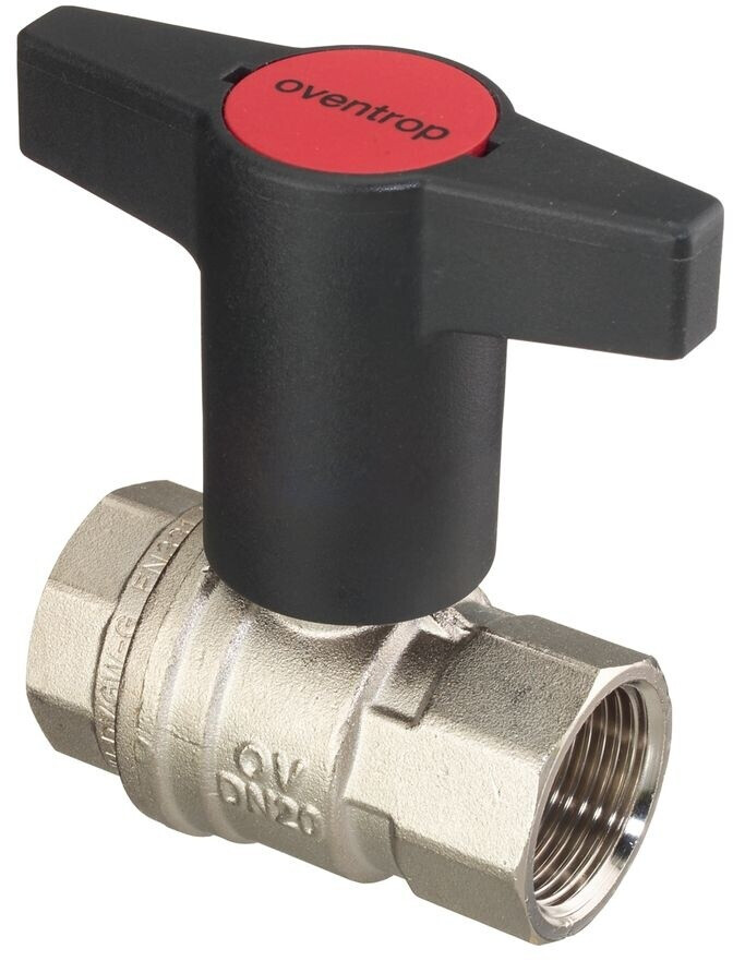 Oventrop Kugelhahn Optibal Knebelgriff DN15, 1/2" IG, PN16, Messing (1077104)