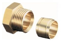 Oventrop Ofix-Oil Klemmringverschraubung 10mm 2-fach für Zweistrangfilter und Flexo-Block (2127052)