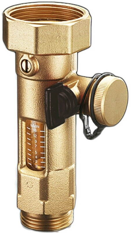 Oventrop Durchfluss-Mess- und Einstellvorrichtung für Regusol, mit Absperrung 2-15 l/min (1364161)