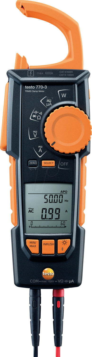 Testo 770-3 Pinza amperometrica digitale con Bluetooth (0590 7703 02)