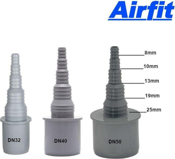 Airfit Schlauchnippel DN 40 für Schlauchdurchmesser 8,2-26,6 mm (50013SN), Bild 6