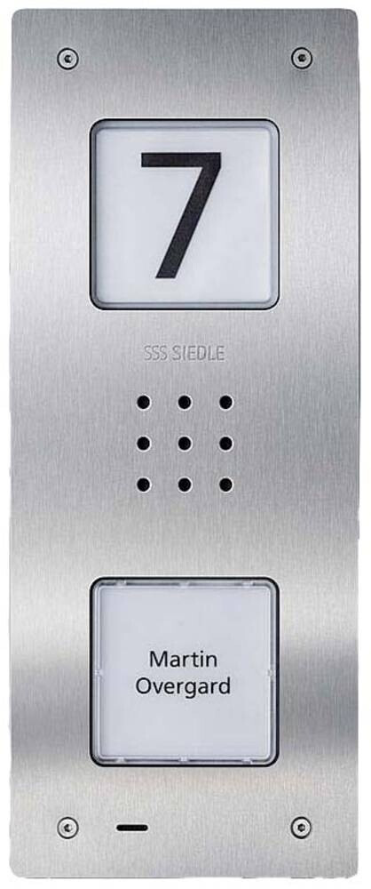 Siedle CAU 850-1-0 E Housing Upper Part Brushed Stainless Steel (210009391-00)