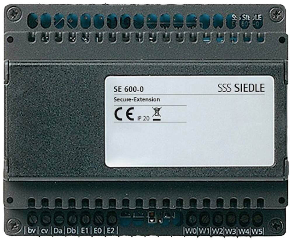 Siedle Secure Extension SE 600-0 function module for Secure Controller black (210011276-00)