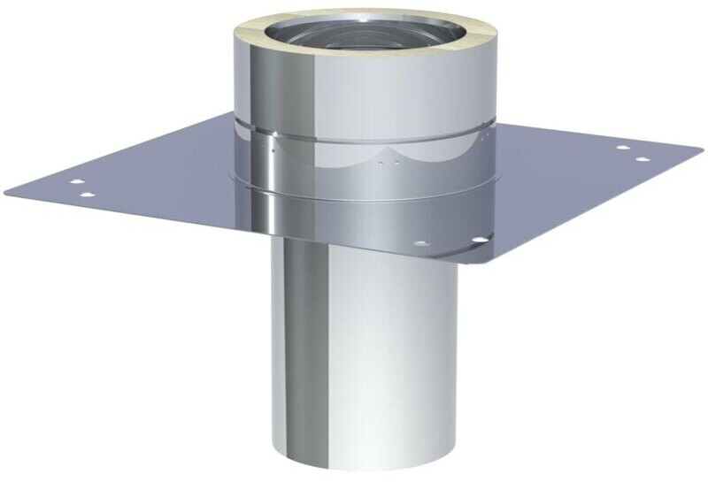 Jeremias Base plate for chimney extension with round insert - double-walled - Ø 130 mm (DWETN08130)