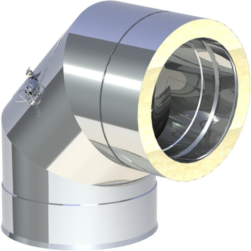 Jeremias Cleaning angle 90° - double-walled - 150 mm (205-DWETN19150)