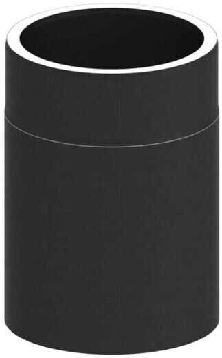 Jeremias Double-walled stove pipe length element 250 mm black 150 mm (15-ISO015150)