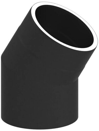 Jeremias Elbow 30° double-walled without door black 150 mm (15-ISO017150)