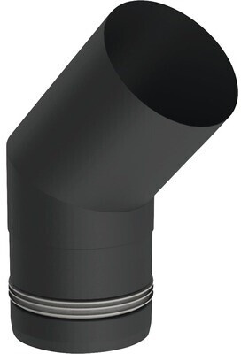 Jeremias Pellet-Line Angle 45° fixed black Ø 80 mm (15-EWPV018080)