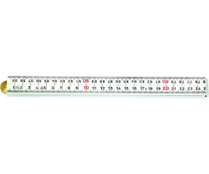 Hultafors Fiberglass folding rule white 1m 4 segments (201004)