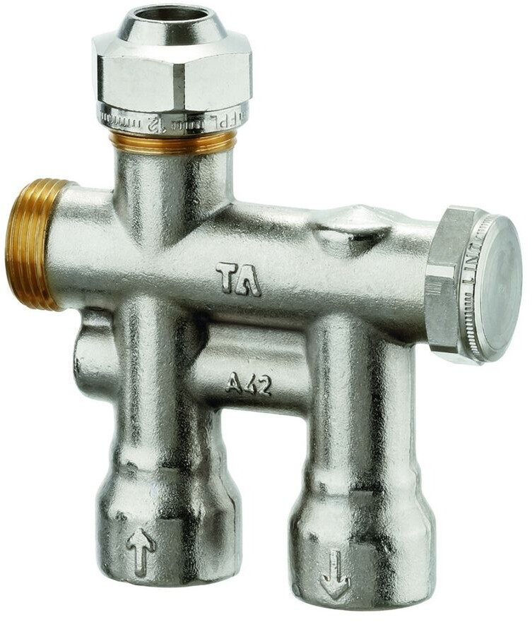 Heimeier Einrohrventil TA RVES DN 15 für unteren Einpunktanschluss 1/2" (50601100)