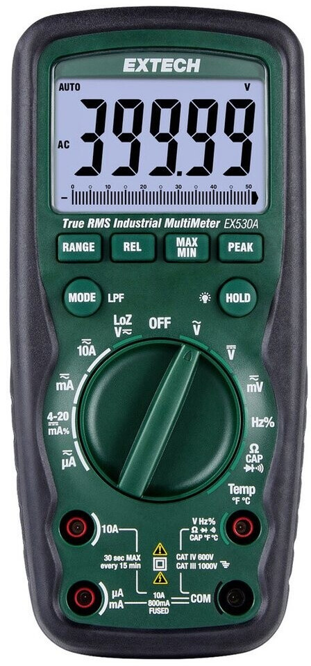 Extech Multimetro Digitale CAT IV 600 V (EX530A)