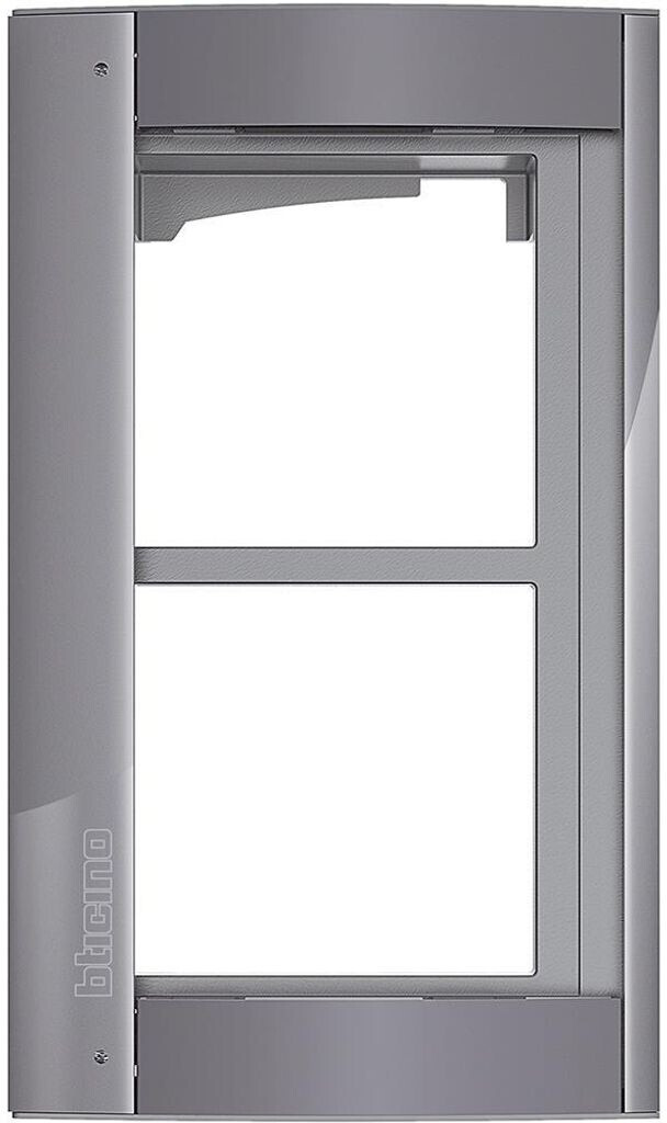 Bticino Cover frame + module carrier 2 modules, door station SFERA Aluminum, color Allstreet (350223)