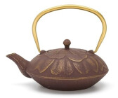 Théière Bredemeijer Linhai 1,1L Fonte Émaillée - Style Asiatique Bleu Pétrole