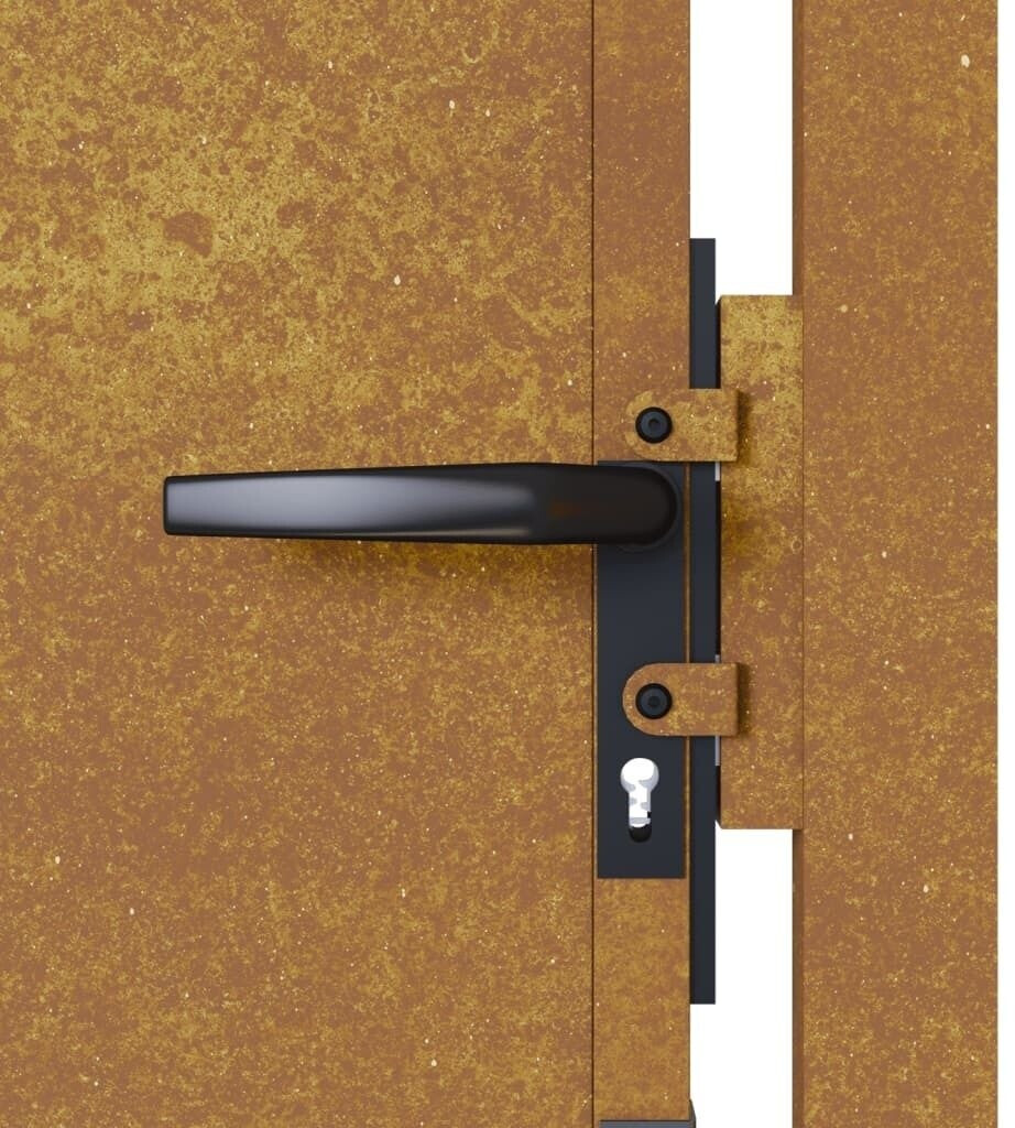 vidaXL vidaXL Garden Gate 105x155 cm Corten Steel (153205) - view 12