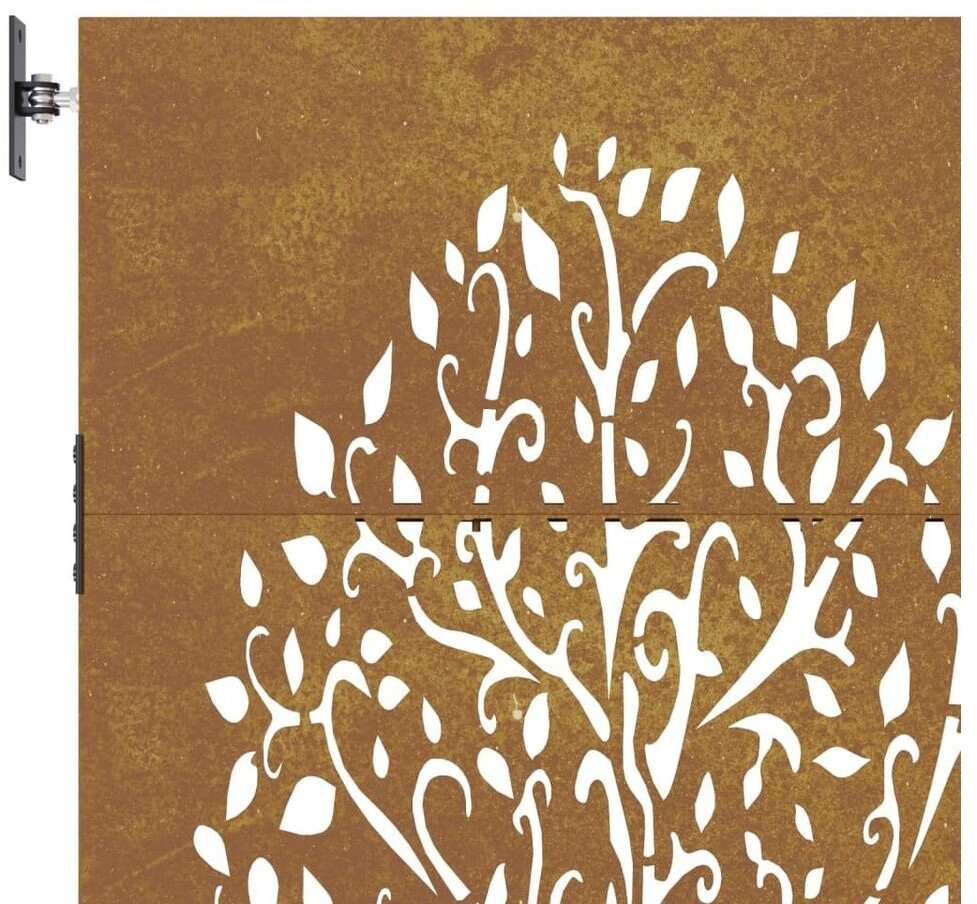 vidaXL vidaXL Garden Gate Corten Steel Tree Design (153208) - view 7