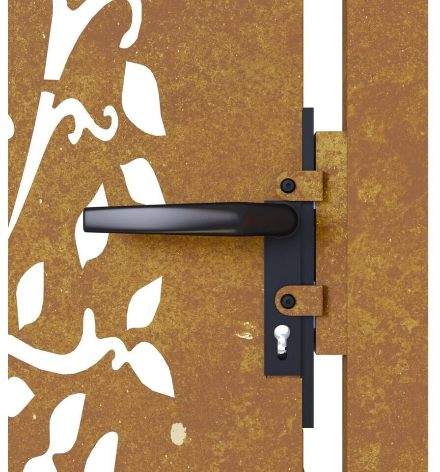 vidaXL vidaXL Garden Gate with Tree Design in Corten Steel 105x80 cm (153214) - view 6