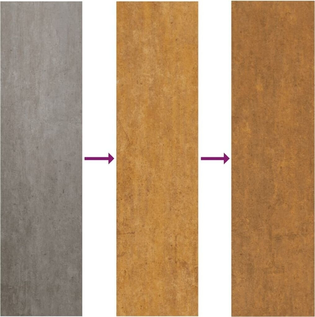 vidaXL vidaXL Garden Gate Corten Steel Bamboo Design (153233) - view 11