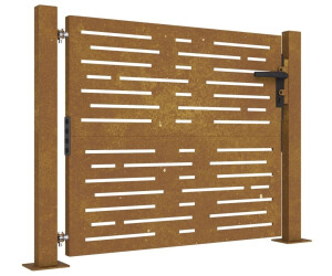 vidaXL Garden Gate Square Design Corten Steel (153251)