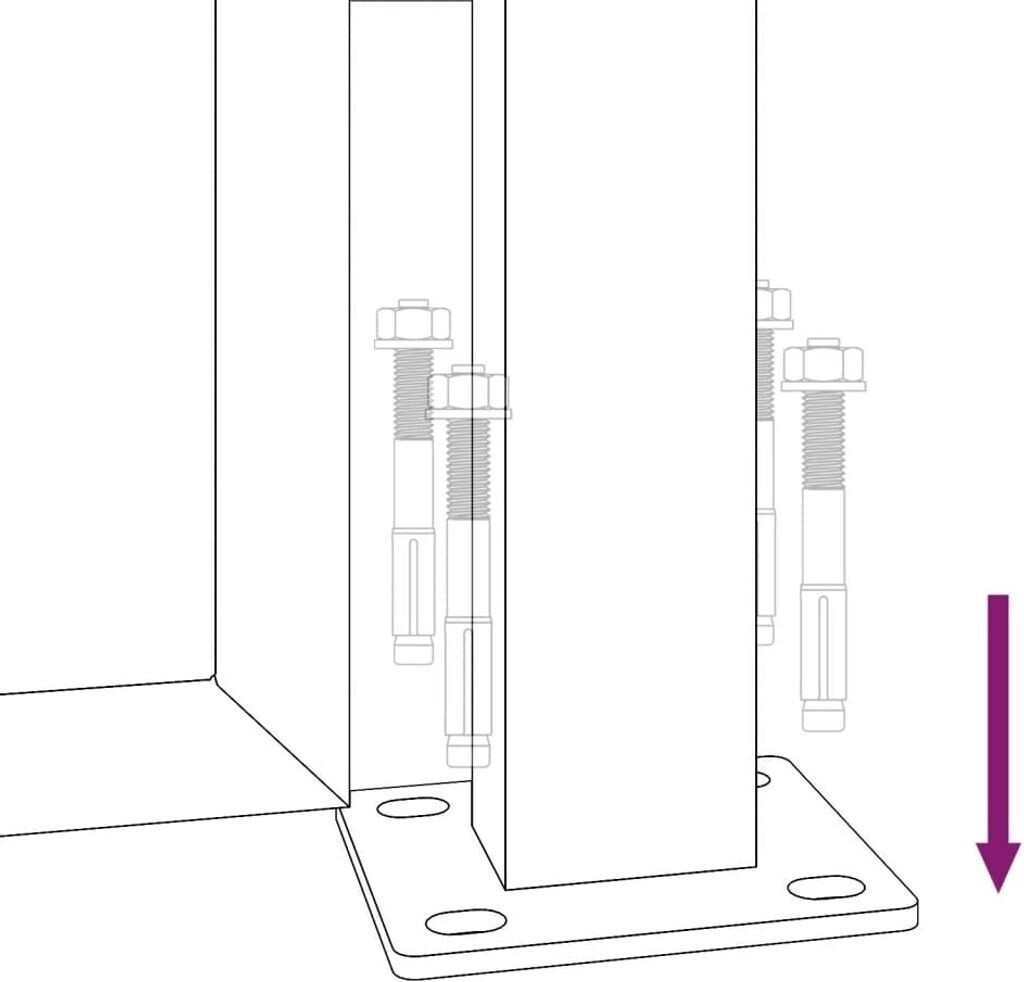 vidaXL vidaXL Garden Gate Square Design Corten Steel (153251) - view 11