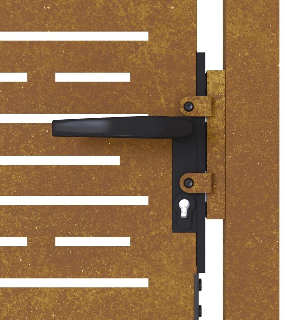 vidaXL vidaXL Garden Gate Square Design Corten Steel (153251) - view 9