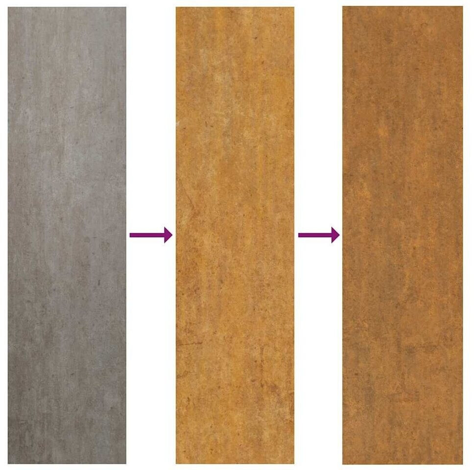 vidaXL vidaXL Garden Gate Weathering Steel Wave Design 105x155 cm (4100976) - view 8