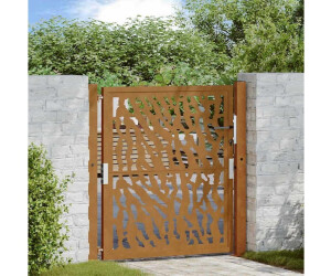 vidaXL Garden Gate Weathering Steel Trace Design (4100984)