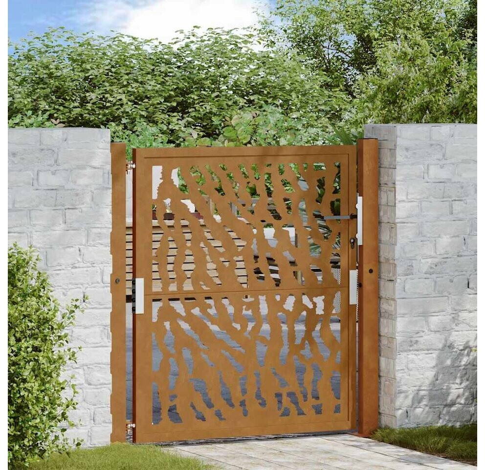 vidaXL vidaXL Garden Gate Weathering Steel Trace Design (4100984) - Product image 1 of 11