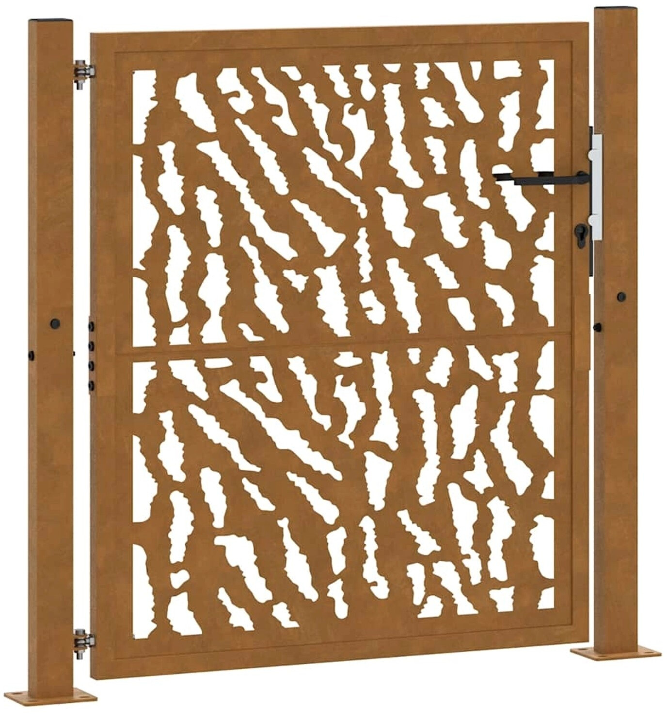 vidaXL vidaXL Cancello da Giardino Acciaio Corten Design a Traccia (4100984) - view 11