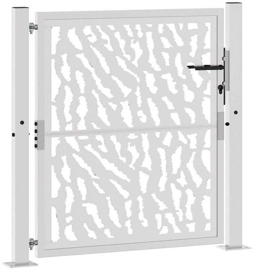 vidaXL vidaXL Cancello da Giardino Acciaio Corten Design a Traccia (4100984) - detail view