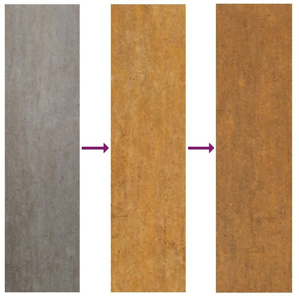 vidaXL vidaXL Cancello da Giardino Acciaio Corten Design a Traccia (4100984) - view 8