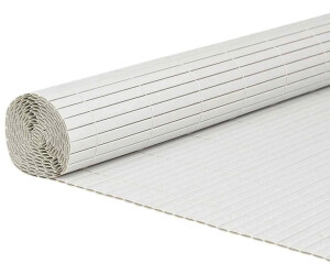 vidaXL Valla de Jardín Doble Cara Blanca PVC (42002618)