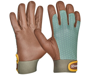 GEBOL Vitis Garden Gloves made of Goat Leather brown/green (780008_08)
