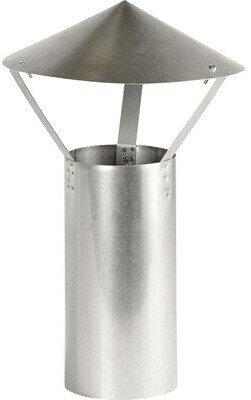 Bertrams Rain cover / rain cap Ø 150 mm fire-aluminized silver (032316)