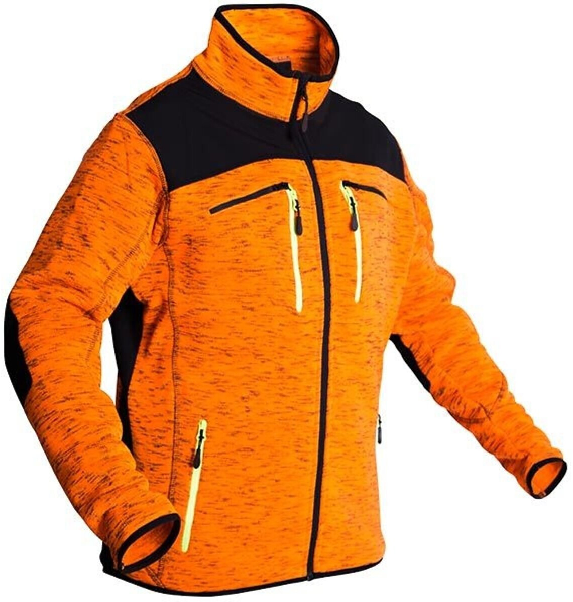 Protos Inuit Strickjacke mit Softshell rot/gelb (104230)