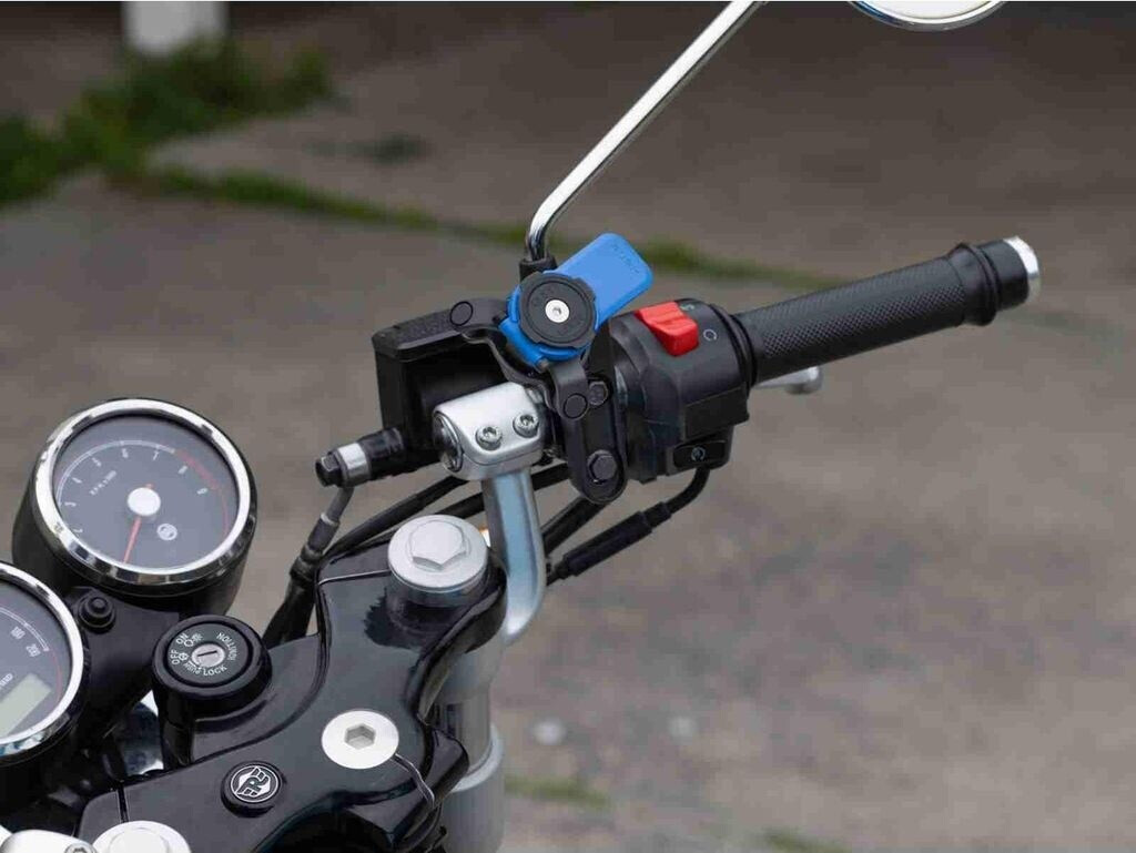 Quad Quad Lock Motorcycle Brake/Clutch Master Cylinder Mount (QLM-CLH) - side view