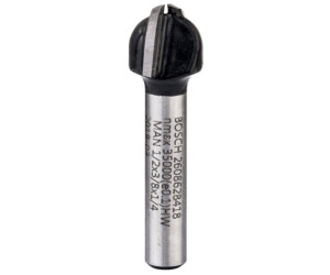 Bosch Hohlkehlfräser 1/4 Zoll, R1 6,3 mm, D 12,7 mm, L 9,2 mm, G 40 mm (2608628418)