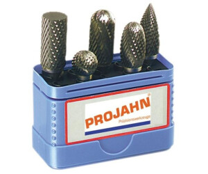 Projahn Hartmetall Frässtift Satz 5-tlg Form B, C, D, E, G Kopfdurchmesser 9.6 mm (70295)