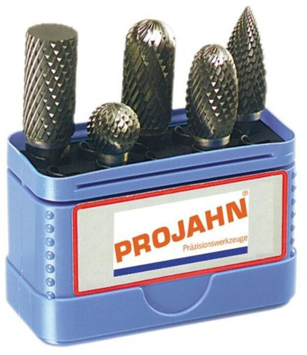 Projahn Hartmetall Frässtift Satz 5-tlg Form B, C, D, E, G Kopfdurchmesser 9.6 mm (70295)